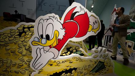 Würde Dagoberts Vermögen reichen, um die Deutschlands Coronaschulden zu tilgen? (Foto aus dem Comic-Museum in Schwarzenbach an der Saale).