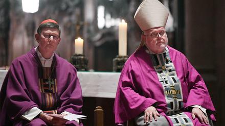 Auch da war die katholische Welt schon lange nicht mehr in Ordnung. Eröffnungsgottesdienst zur Frühjahrs-Vollversammlung der Deutschen Bischofskonferenz 2020 im Mainzer Dom mit Rainer Maria Kardinal Woelki (links) und Reinhard Kardinal Marx.