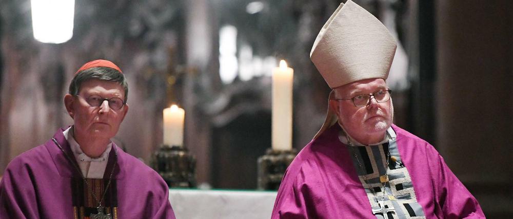 Auch da war die katholische Welt schon lange nicht mehr in Ordnung. Eröffnungsgottesdienst zur Frühjahrs-Vollversammlung der Deutschen Bischofskonferenz 2020 im Mainzer Dom mit Rainer Maria Kardinal Woelki (links) und Reinhard Kardinal Marx.