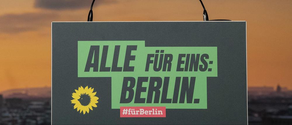 Die Berliner Grünen kamen am Wochenende zum Parteitag zusammen.