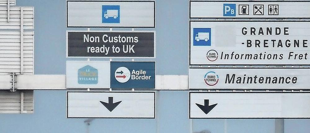 Weniger Waren. Der Handel zwischen Großbritannien und der EU ist dramatisch eingebrochen.