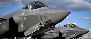 Tarnkappen-Kampfjets der USA bei einer Luftfahrtausstellung in Berlin (Archivbild)
