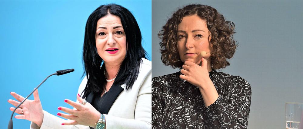 Berliner Senatorinnen Dilek Kalayci (SPD, Gesundheit) und Ramona Pop (Grüne, Wirtschaft).