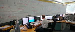 Leitstelle des Berliner Stromnetzes, das gut 35 Kilometer lang ist und knapp 2,4 Millionen Kunden mit Strom versorgt. 