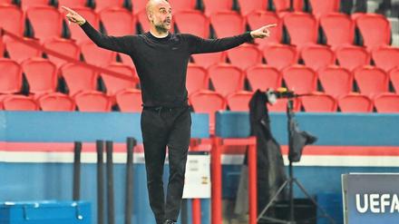 Gut in Schwung. Pep Guardiola bei der Arbeit in Paris. 