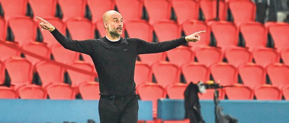Gut in Schwung. Pep Guardiola bei der Arbeit in Paris.