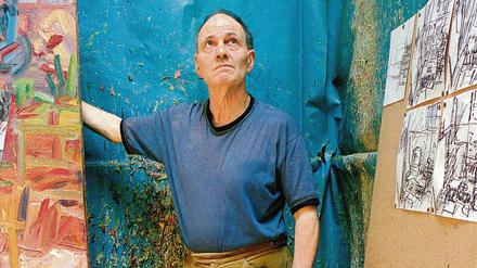 Farben, fingerdick. Seit 1954 arbeitet Frank Auerbach in einem winzigen Atelier in Camden Town im Norden Londons.
