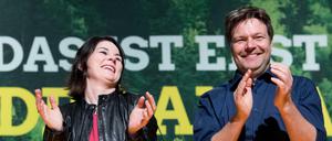 Die Parteivorsitzenden der Grünen Robert Habeck und Annalena Baerbock.