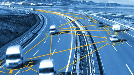 Autonome Fahrzeuge sollten untereinander kommunizieren können, doch das dürfte in der Realität schwer umzusetzen sein.