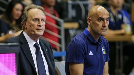 Eingespieltes Team: Athletiktrainer Pepe Silva Moreno (rechts) und Chefcoach Aito Garcia Reneses. 