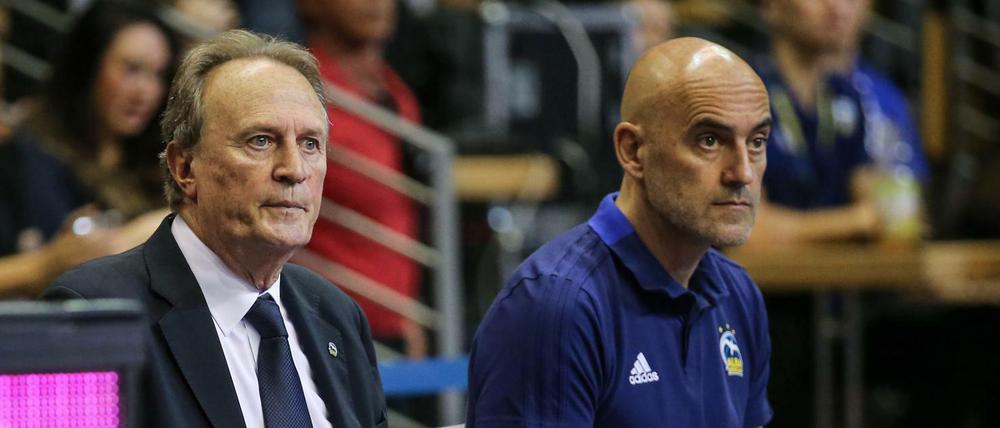 Eingespieltes Team: Athletiktrainer Pepe Silva Moreno (rechts) und Chefcoach Aito Garcia Reneses. 