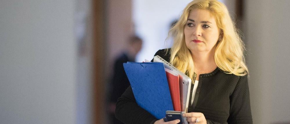 Kristin Brinker ist die Vorsitzende der Berliner AfD und Haushaltspolitikerin im Abgeordnetenhaus.