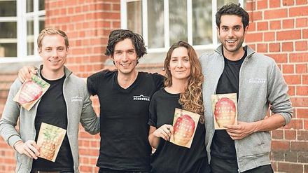 Gründerjahre. Das Berliner Team von Dörrwerk im Jahr 2016.