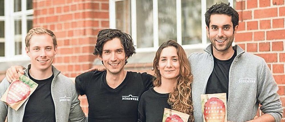 Gründerjahre. Das Berliner Team von Dörrwerk im Jahr 2016.