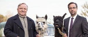 An den Alpaka-Haaren herbeigezogen. So wirken derzeit viele Twitter-Kommentare zur Schauspieleraktion #allesdichtmachen, an der auffallend viele "Tatort"-Kommissare teilgenommen haben. Jan Josef Liefers - hier in seiner Rolle als Karl-Friedrich Boerne - gehört zu ihnen, Axel Prahl, der im Münster-Tatort Kommissar Frank Thiel spielt, nicht. 
