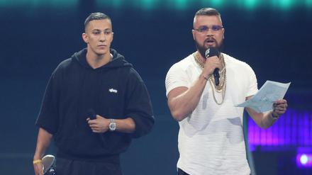 Die Rapper Kollegah (rechts) und Farid (Archivbild von 2018)