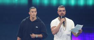 Die Rapper Kollegah (rechts) und Farid (Archivbild von 2018)
