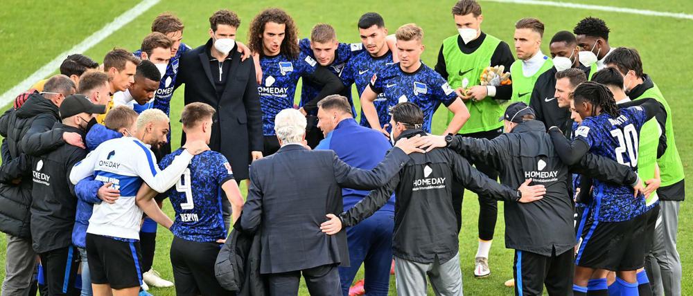 Nur gemeinsam geht's. In Mainz überzeugte Hertha durch mannschaftliche Geschlossenheit.