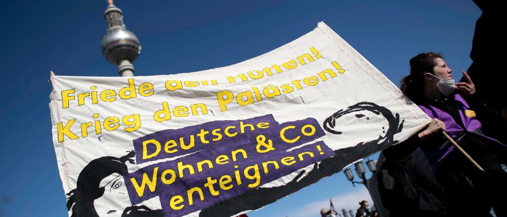 Am Wahltag soll das Volk entscheiden, ob Großvermieter enteignet werden. 