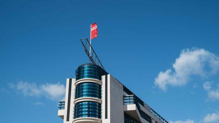 Die SPD-Parteizentrale im Willy-Brandt-Haus in Berlin. 