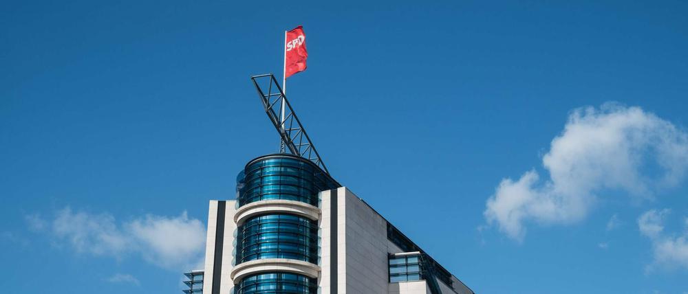 Die SPD-Parteizentrale im Willy-Brandt-Haus in Berlin. 