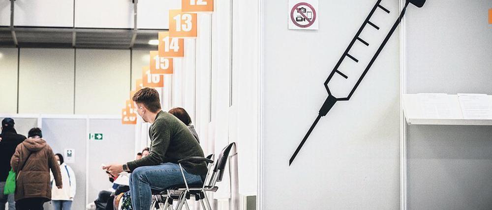 Teure Infrastruktur: Impfzentren, wie hier in der Messe Berlin