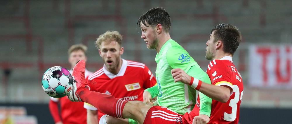 Wolfsburgs Stürmer Wout Weghorst traf in jedem seiner drei Spiele gegen den FC Union.