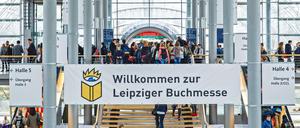 Dieses Jahr leider nicht: Messebesucher auf der Leipziger Buchmesse am 23.03.2017