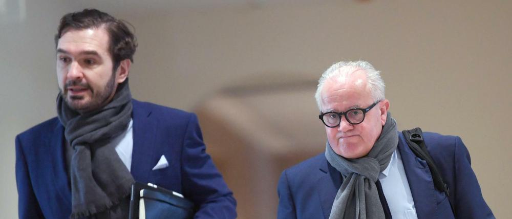 Friedrich Curtius und Fritz Keller (r).