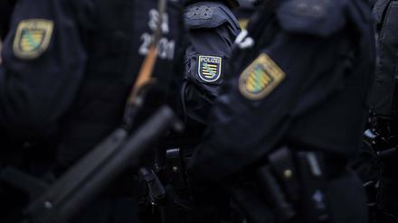 Ein Polizeieinsatz in Berlin. 
