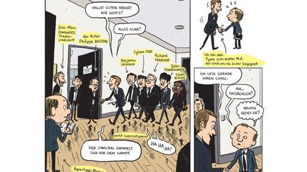 Moment der Verführung: Eine Szene aus „Comédie Française“.
