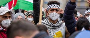 Eine Demonstration am Dienstag in München.
