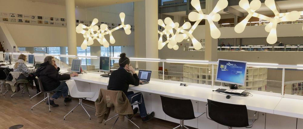 Digital in der Bibliothek (Archivbild).