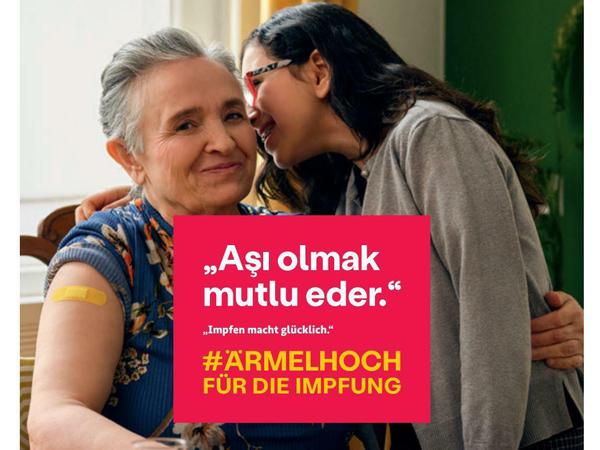 Auch die Mutter von Hızarcı war Teil der Kampagne der Bundesregierung.
