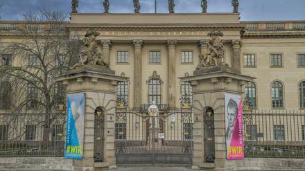 Die Humboldt-Universität - hier noch im Notbetrieb geschlossen. 