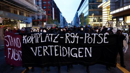 Die Demo verlief weitgehend friedlich.