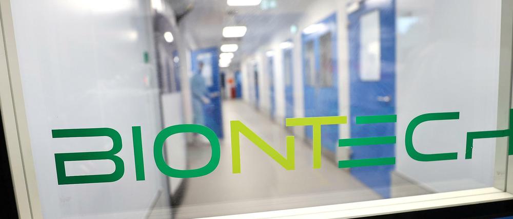 Die Laboratorien von BioNTech in ihrer Covid-19-Impfstoffproduktionsanlage