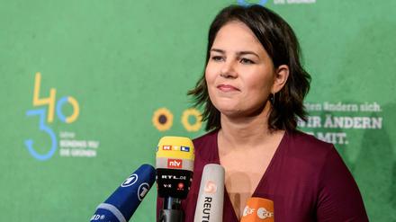 Annalena Baerbock führt die Grünen mit Robert Habeck.