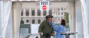 Neues Testzentrum für Radfahrer und Fußgänger in Leipzig.