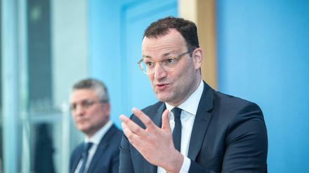 Lothar Wieler (links) und Jens Spahn.