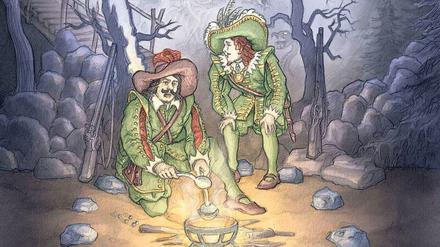 Felix Pestemer hat wichtige Augenblicke in der Geschichte des Hauses nachgezeichnet. Wie die Wolfsschlucht-Szene aus Webers „Freischütz“.