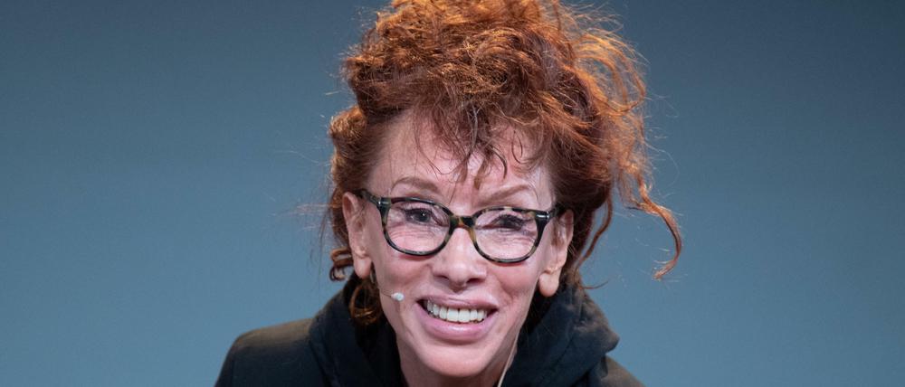 Sibylle Berg bei der Digitalkonferenz re:publica, 2019.