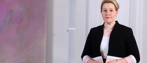 Reicht's für Berlin? Franziska Giffey am Donnerstag bei ihrer Entlassung als Bundesfamilienministerin durch den Bundespräsidenten im Schloss Bellevue.