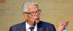 Ex-Bundespräsident Joachim Gauck bei einer Rede im Sommer 2020.