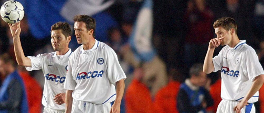 Neues altes Triumvirat? Nur bei Fredi Bobic (Mitte) ist sicher, dass er in der kommenden Saison für Hertha BSC arbeitet. Bei Pal Dardai (links) und Arne Friedrich ist noch keine finale Entscheidung gefallen.