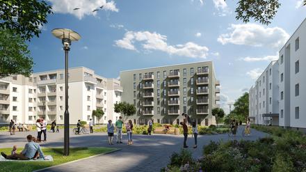 Rund um die Ringslebenstraße sollen bestehende Wohnhäuser aufgestockt und um Neubauten ergänzt werden. 