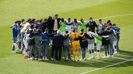 Es hat gereicht: Nach dem 33. Spieltag gegen den 1. FC Köln steht fest, dass Hertha BSC nicht absteigt. 