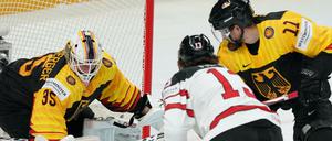 Mathias Niederberger zeigte eine starke Leistung im deutschen Tor. 