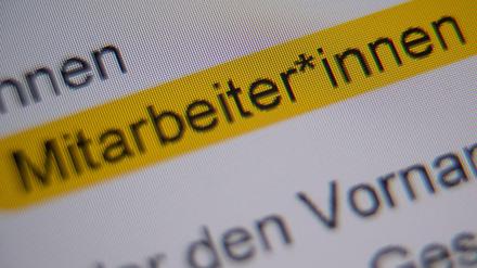 Am Gendern scheiden sich die Geister. Die Union spricht sich immer wieder dagegen aus.
