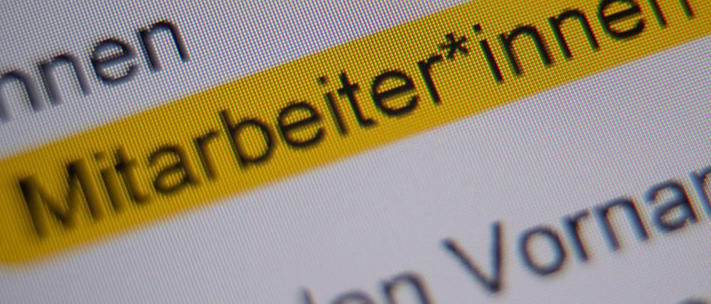 Am Gendern scheiden sich die Geister. Die Union spricht sich immer wieder dagegen aus.